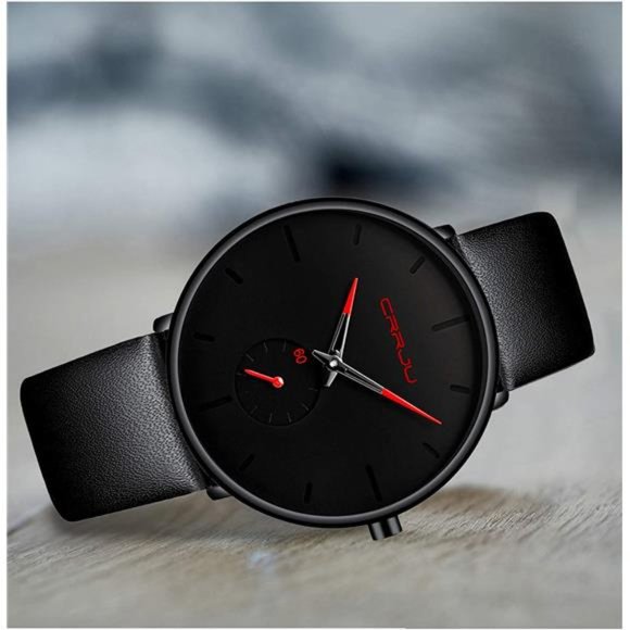 Mens Watches Ultra-Thin Minimalist Waterproof-Fashion Wrist Watch for Men Unisex - Picture 7 of 7